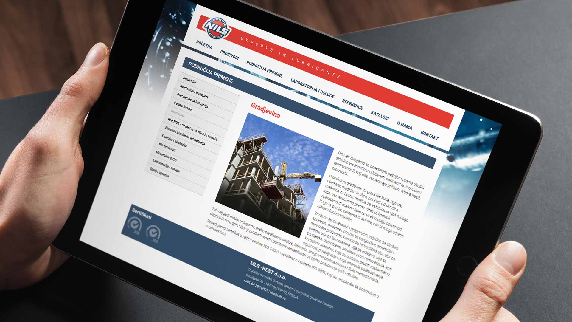 NILS Serbia Website Development