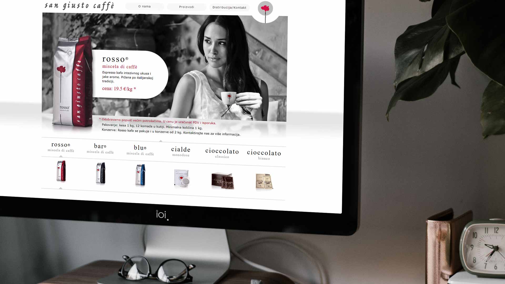 San Giusto website design